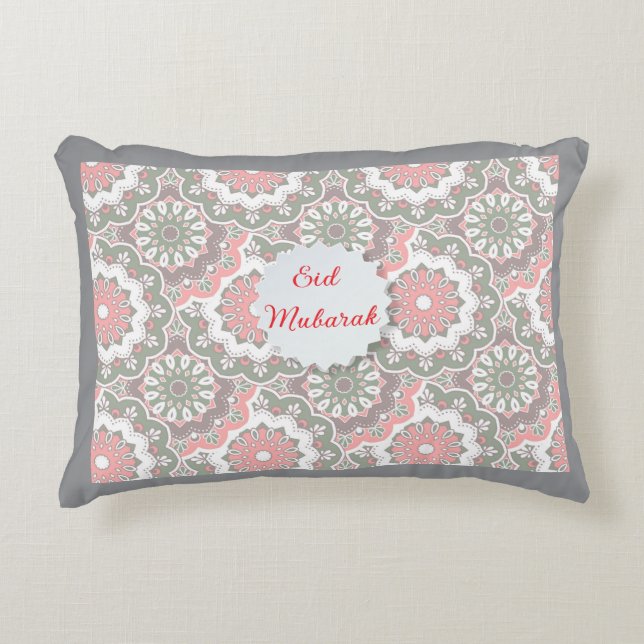 Ramadan Kareem & Eid Mubarak Islamic Accent Pillow Dekokissen (Vorderseite)