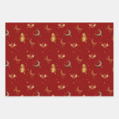 Ramadan Kareem Eid Mubarak Islamic Lantern Geschenkpapier Set (Vorderseite 3)