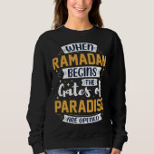 Ramadan Kareem Fasting  For Muslim Islamic  Idea Sweatshirt (Vorderseite)