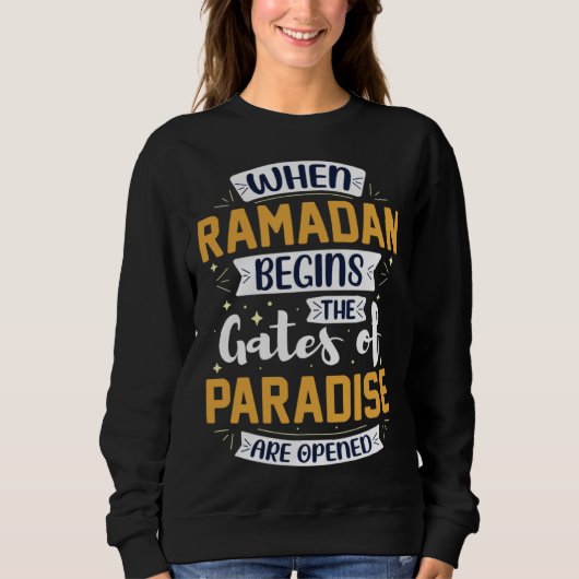 Ramadan Kareem Fasting  For Muslim Islamic  Idea Sweatshirt (Vorderseite)