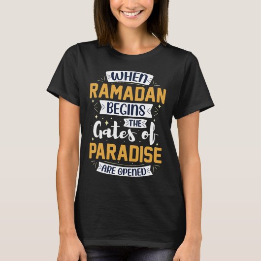 Ramadan Kareem Fasting For Muslim Islamic Idea T-Shirt (Vorderseite)