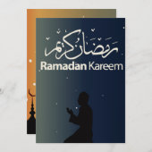 Ramadan Kareem Feiertagskarte (Vorne/Hinten)