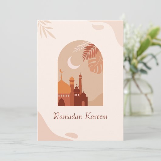 Ramadan Kareem Feiertagskarte (Stehend Vorderseite)