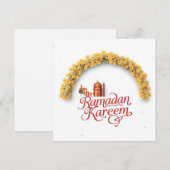Ramadan Kareem Feiertagskarte Dankeskarte (Vorne/Hinten)