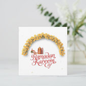 Ramadan Kareem Feiertagskarte Dankeskarte (Stehend Vorderseite)