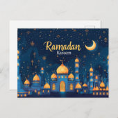 Ramadan Kareem Feiertagspostkarte (Vorne/Hinten)