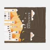 Ramadan Kareem Fleece Blanket (Vorderseite (Horizontal))
