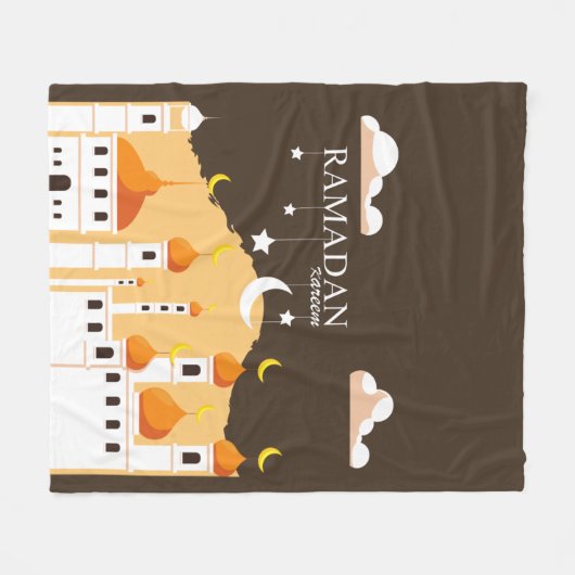 Ramadan Kareem Fleece Blanket (Vorderseite (Horizontal))