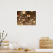 Ramadan Kareem - Gemälde mit Lamparden Poster (Küche)