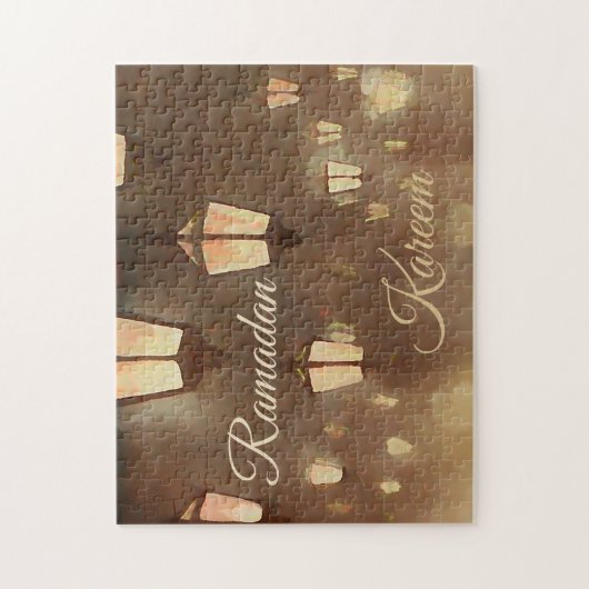 Ramadan Kareem - Gemälde mit Lamparden Puzzle (Vertikal)