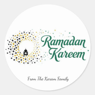 Ramadan Kareem Geschenk-Sticker für die Feier Runder Aufkleber