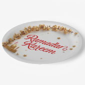 Ramadan Kareem Geschenk-Sticker zur Feier  Pappteller (Schrägansicht)