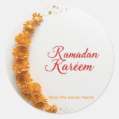 Ramadan Kareem-Geschenk-Sticker zur Feier Runder Aufkleber (Vorderseite)