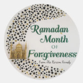 Ramadan Kareem Geschenk-Sticker zur Feier Runder Aufkleber (Vorderseite)