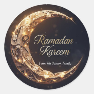 Ramadan Kareem-Geschenkaufkleber zur Feier Runder Aufkleber