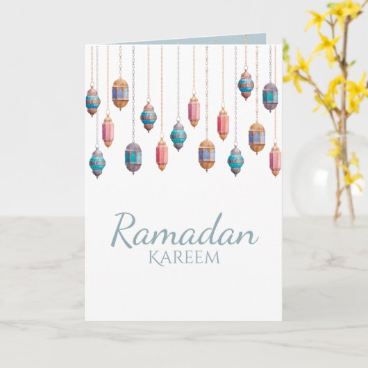 Ramadan Kareem Geschenkkarte Karte (Gelbe Blume)