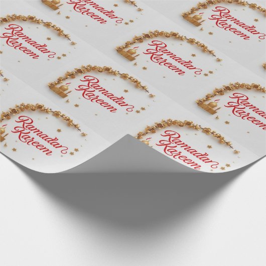 Ramadan Kareem  gift wrapping  paper Geschenkpapier (Ecke)