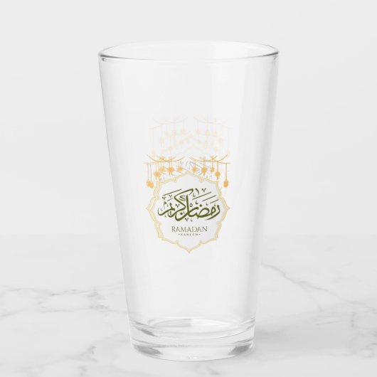 Ramadan Kareem Glaskelch Glas (Vorderseite)