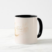 Ramadan Kareem Gold Crescent Mug – Elegant Islamic Tasse (VorderseiteRechts)