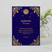 Ramadan Kareem Gold Foil Islamic Invitation Folieneinladung (Stehend vorne)