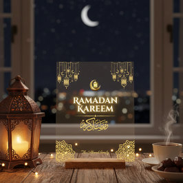 Ramadan Kareem Gold Islamic Acrylic Sign Personali Acrylschild