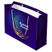Ramadan Kareem Große Geschenktüte (Rückseite Schrägansicht)