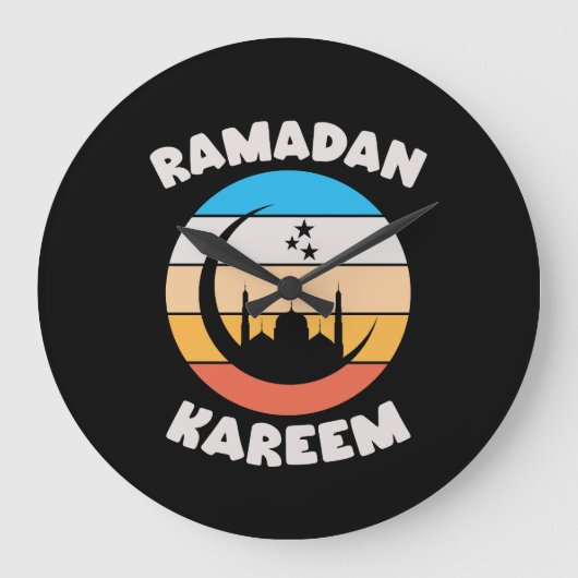 ramadan kareem große wanduhr (Vorderseite)