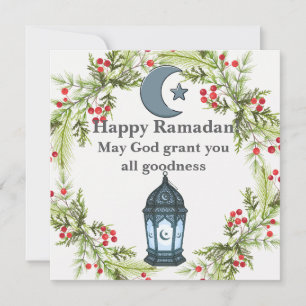 Ramadan Kareem Grußkarte Elegantes Islamisches Des Feiertagskarte