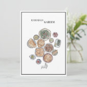 Ramadan Kareem Grußkarte, Geschenkkarte Einladung (Stehend Vorderseite)