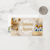 Ramadan Kareem Grußkarte Mitteilungskarte (Vorderseite/Rückseite Beispiel)
