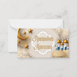 Ramadan Kareem Grußkarte Mitteilungskarte