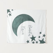 Ramadan Kareem Halbmond Islam Mubarak Stars Wandteppich (Vorderseite (Horizontal))
