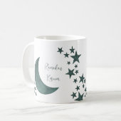 Ramadan Kareem-Halbsterne Islam-individuelle Name Kaffeetasse (Vorderseite Links)