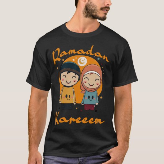 Ramadan Kareem Happy Ramadan Muslime Heiliger Mona T-Shirt (Vorderseite)