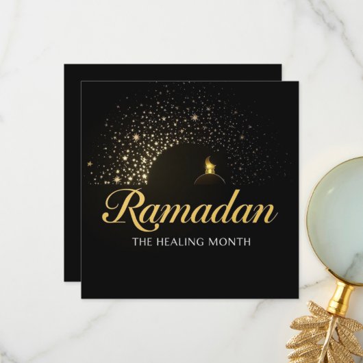 Ramadan Kareem holiday Personalized Card Dankeskarte (Vorderseite/Rückseite Beispiel)