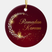 Ramadan Kareem holiday Personalized Card Keramik Ornament (Vorne)
