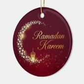 Ramadan Kareem holiday Personalized Card Keramik Ornament (Links)