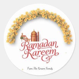 Ramadan Kareem holiday Runder Aufkleber