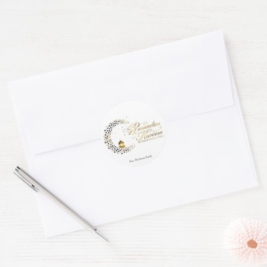 Ramadan Kareem holiday  Runder Aufkleber (Umschlag)