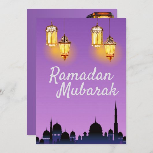 Ramadan Kareem Holiday Save The Date (Vorne/Hinten)