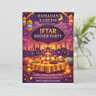 Ramadan Kareem Iftar-Abendparty-Einladung Einladung