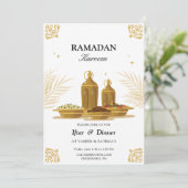 Ramadan Kareem Iftar Einladung (Stehend Vorderseite)