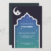 Ramadan Kareem iftar Einladung (Vorne/Hinten)