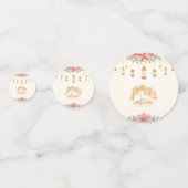 Ramadan Kareem Iftar Floral Watercolor Lanterns Konfetti (Rückseiten)