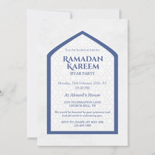 Ramadan Kareem Iftar Invitation Personalized Einladung (Vorderseite)