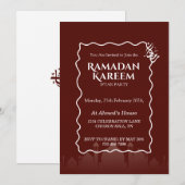 Ramadan Kareem Iftar Invitation Personalized Einladung (Vorne/Hinten)