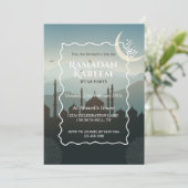 Ramadan Kareem Iftar Invitation Personalized Einladung (Stehend Vorderseite)