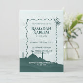 Ramadan Kareem Iftar Invitation Personalized Einladung (Stehend Vorderseite)