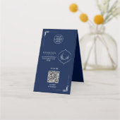 Ramadan Kareem Iftar QR-Code-Tischschild Treuekarte (Rückseite)