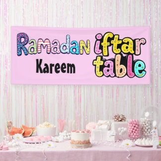 Ramadan Kareem - Iftar-Tisch Banner